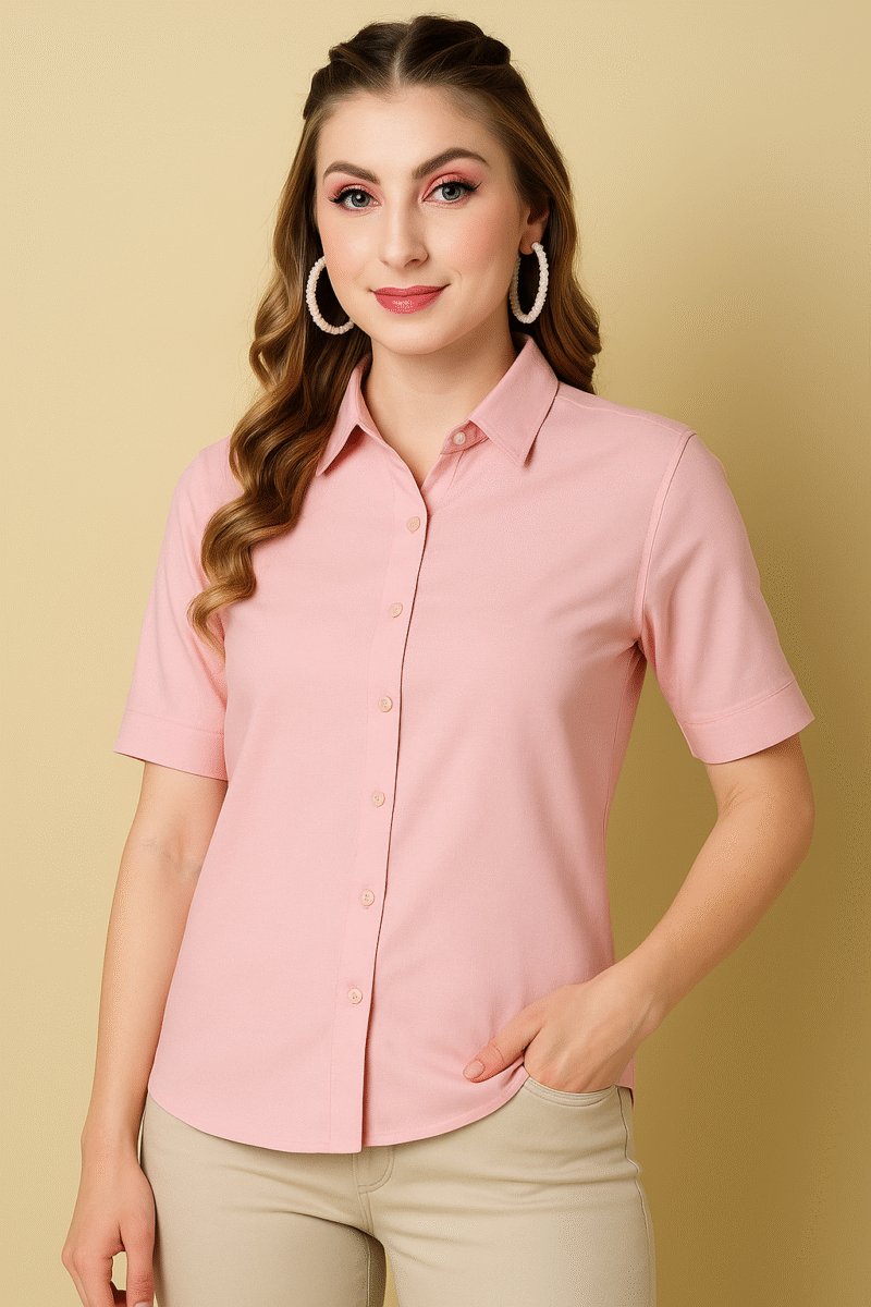 Blush Pink Premium Cotton Fabric – 90% Pure Cotton - Image 2