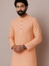 Peach Cotton Kurta