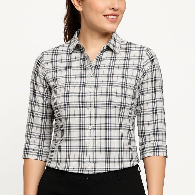 Classic Checkered Mix Cotton Shirt
